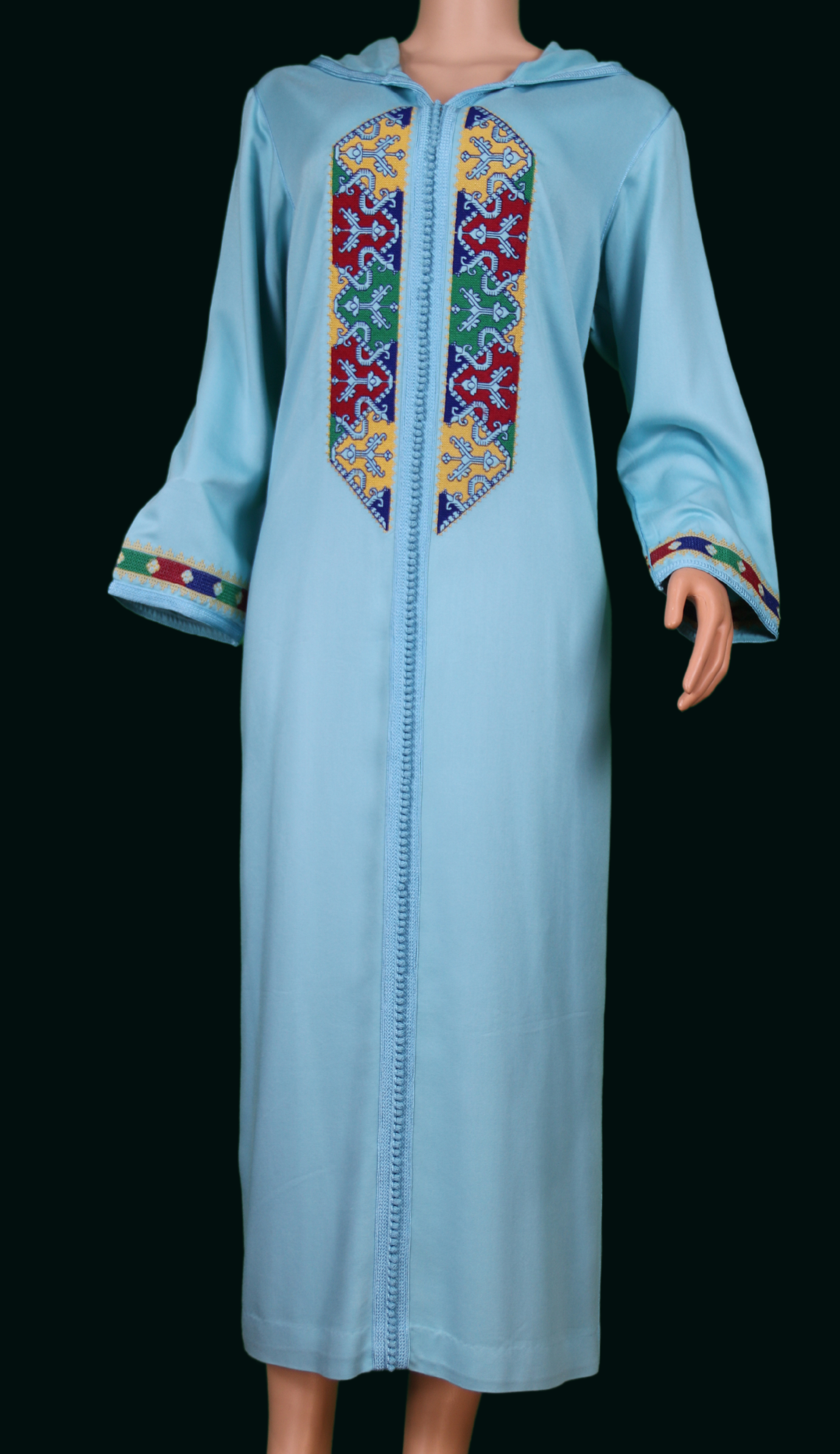 Djellaba bleu ciel berbère