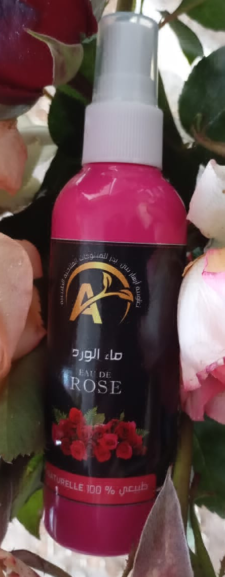 Eau de rose (version packaging noir et rose) – 100 % naturelle