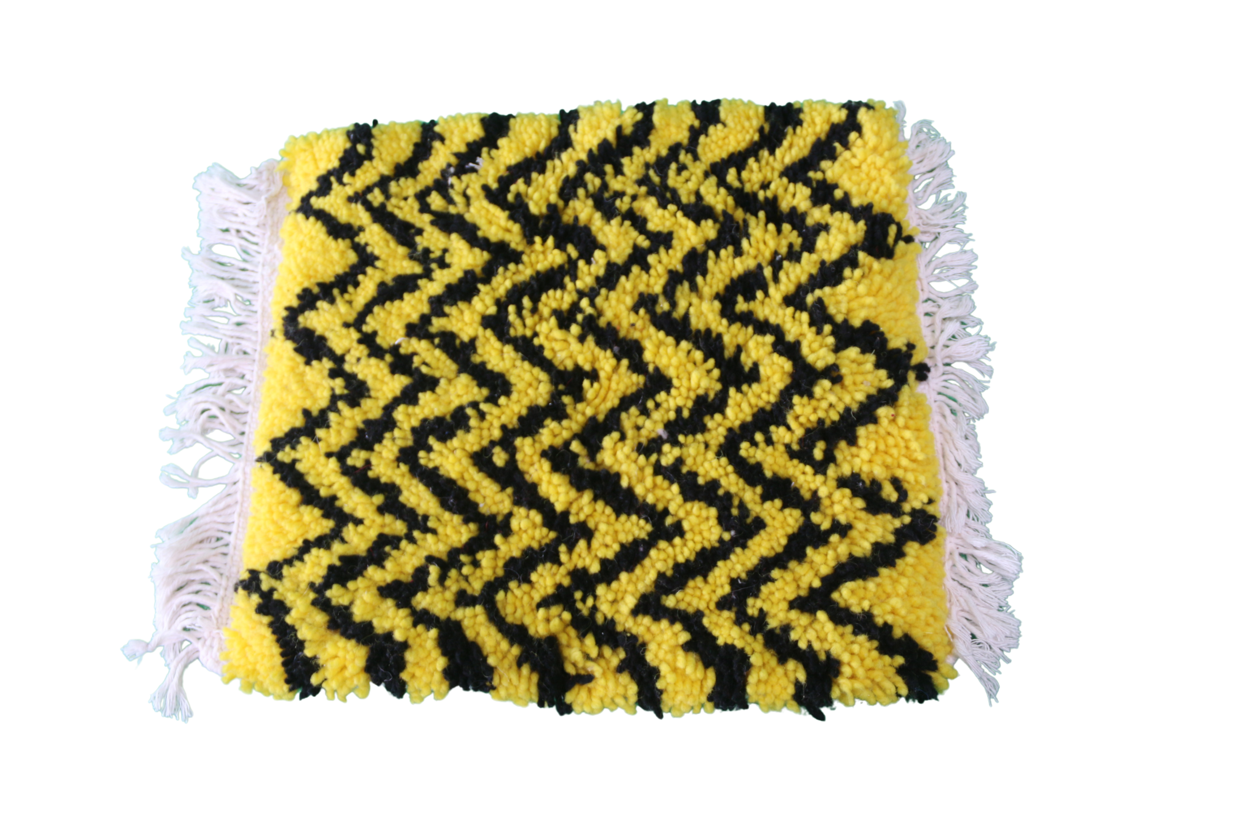 Mini-Tapis Zigzag Jaune & Noir