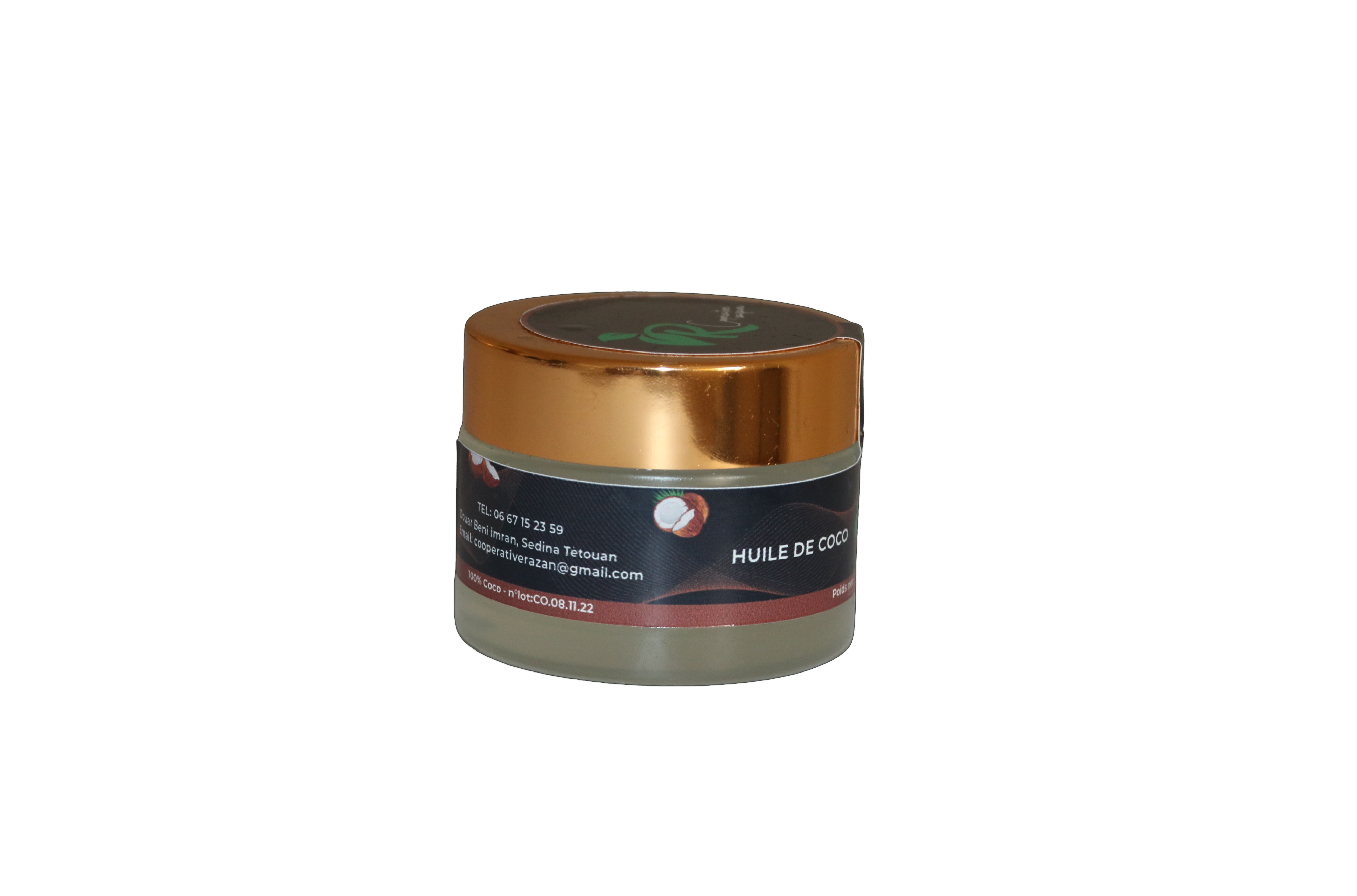 Huile de coco (HUILE DE COCO – Pot en verre 35g)