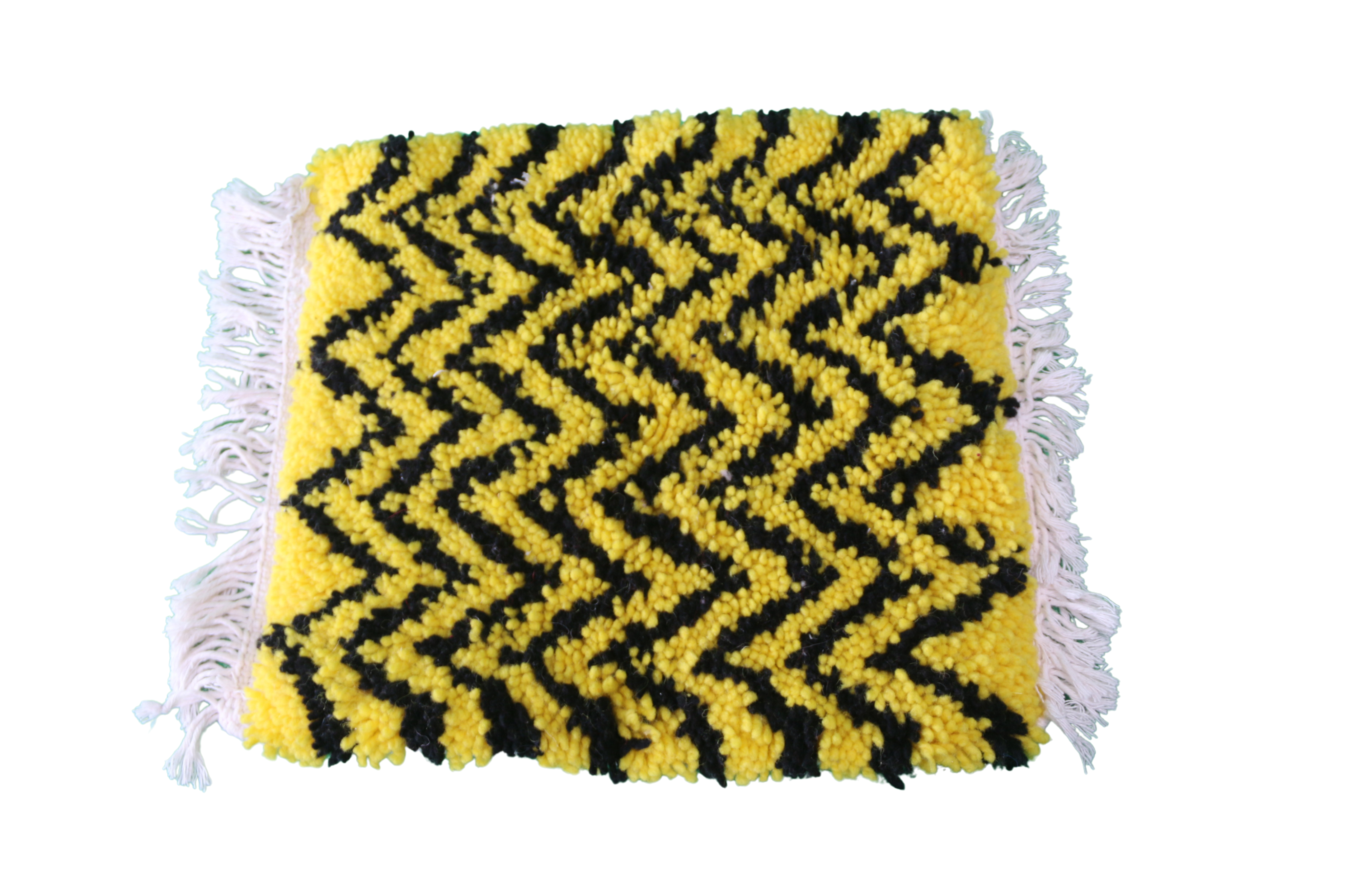 Mini-Tapis Zigzag Jaune & Noir