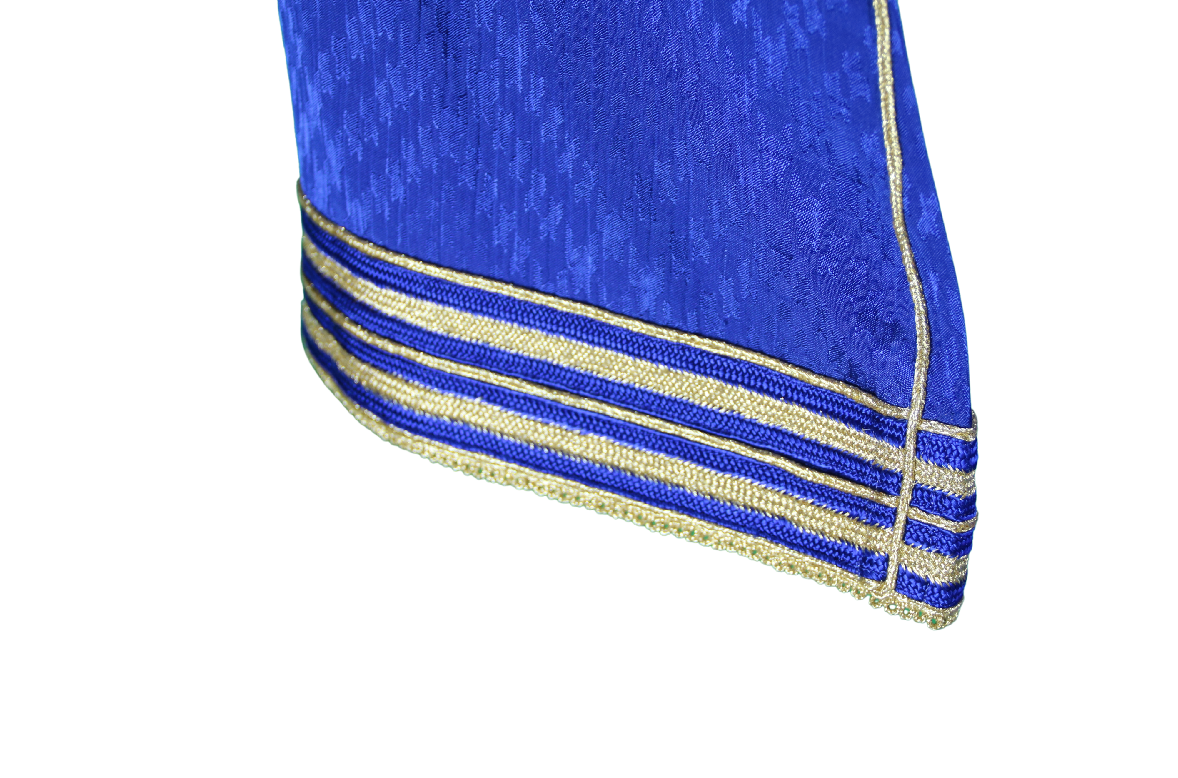 Caftan bleu roi brodé