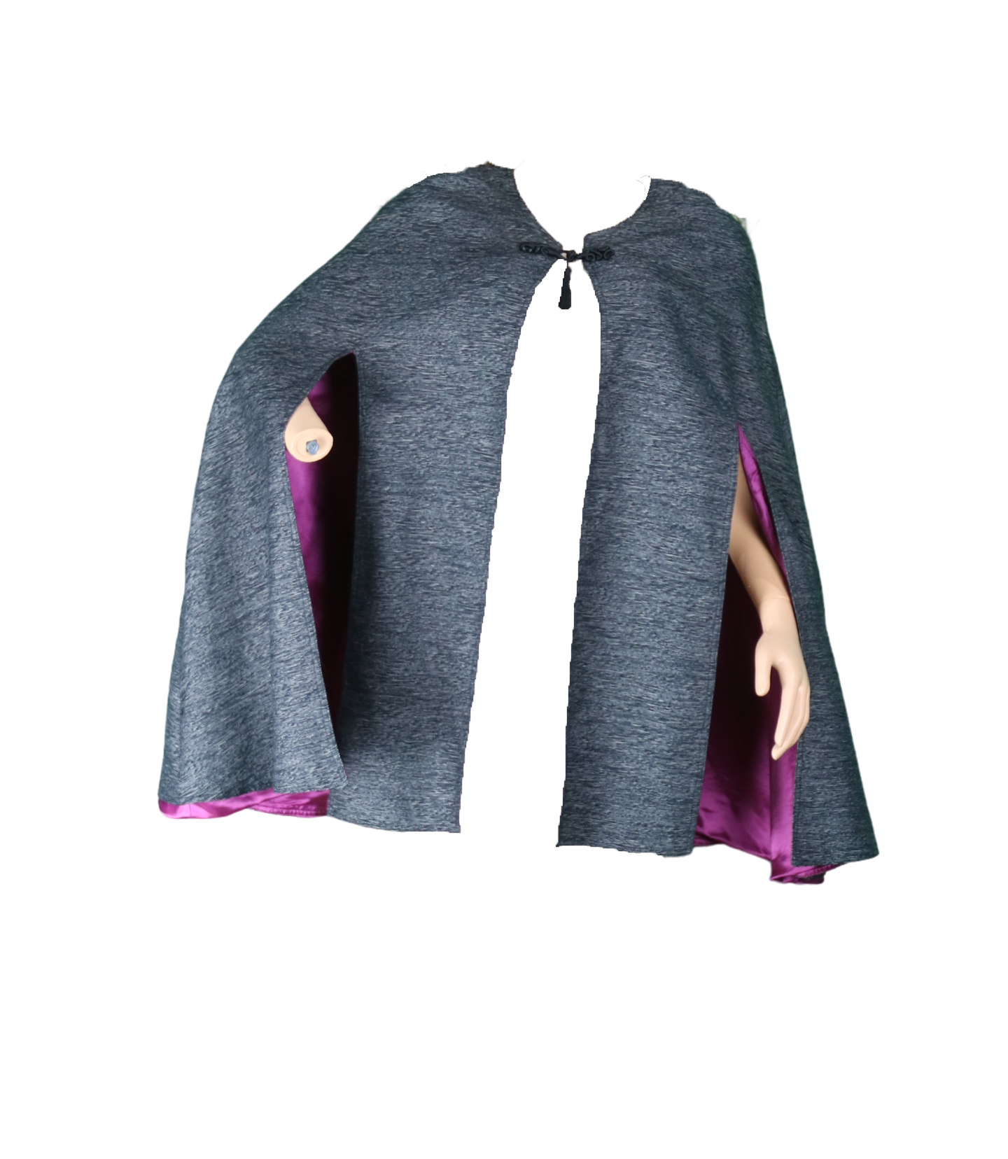 Cape élégante doublée violet satin