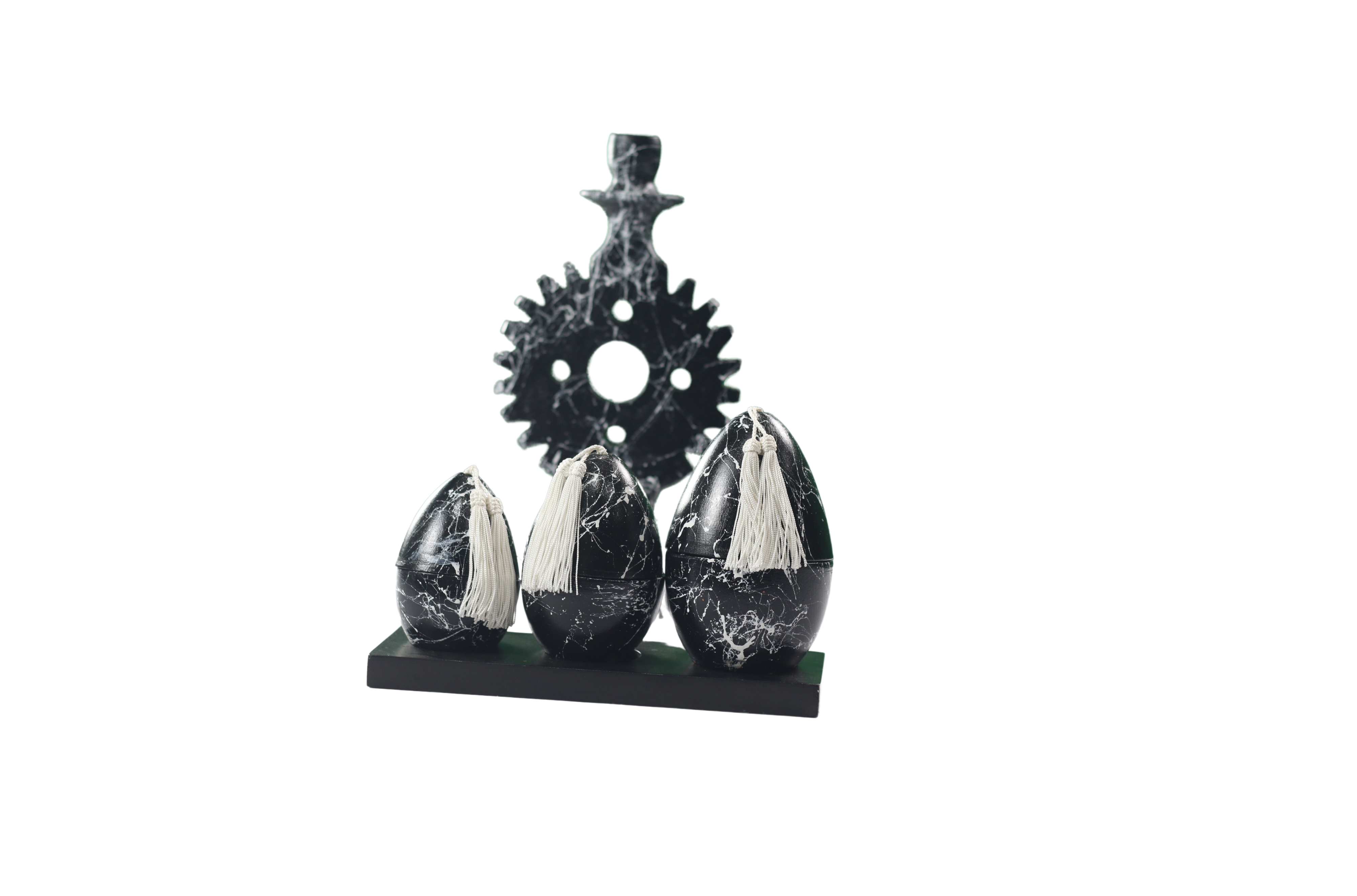 Symbolic Sculpture with Amazigh Wheel