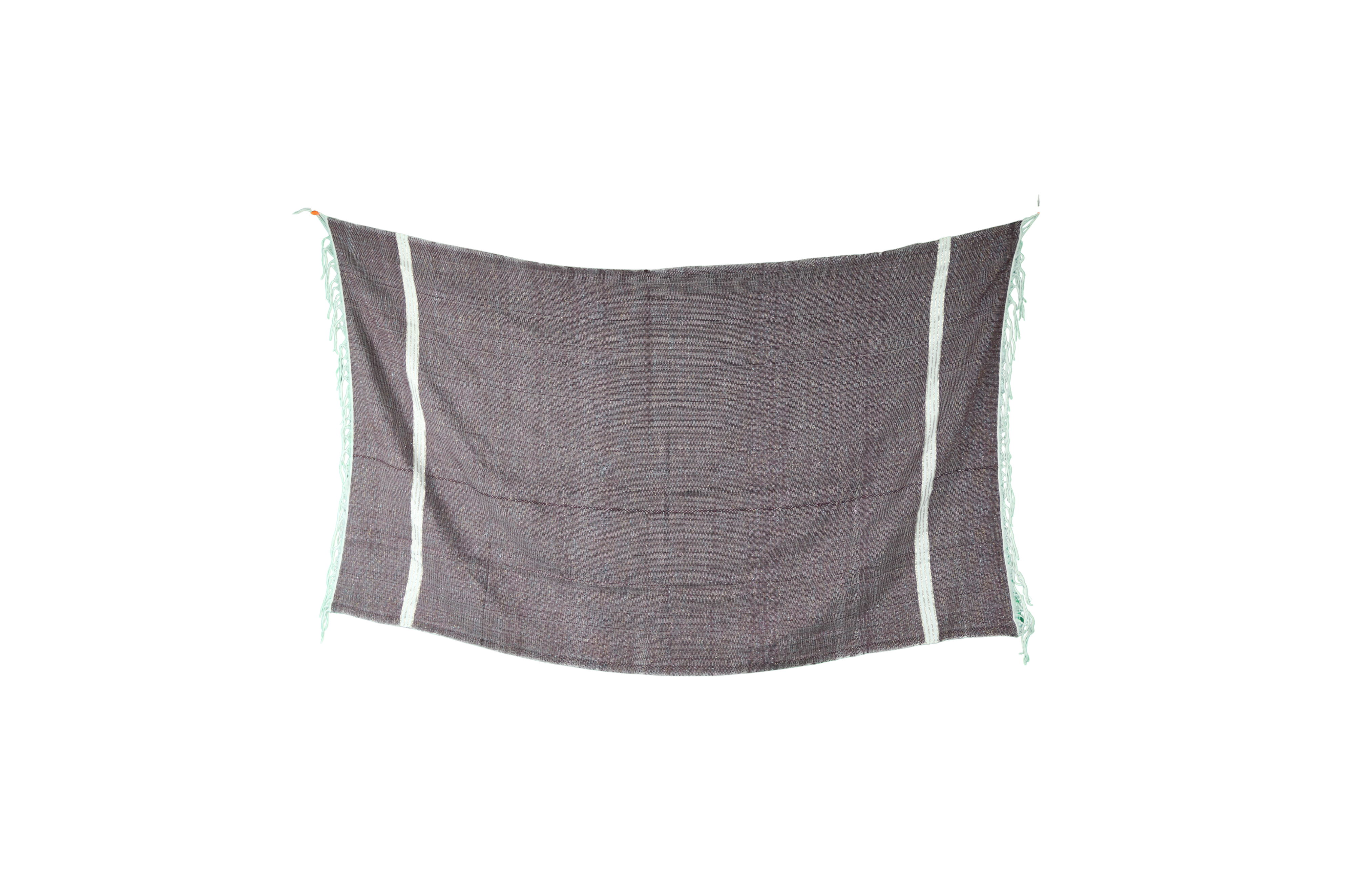 Fouta artisanale à rayures sobres