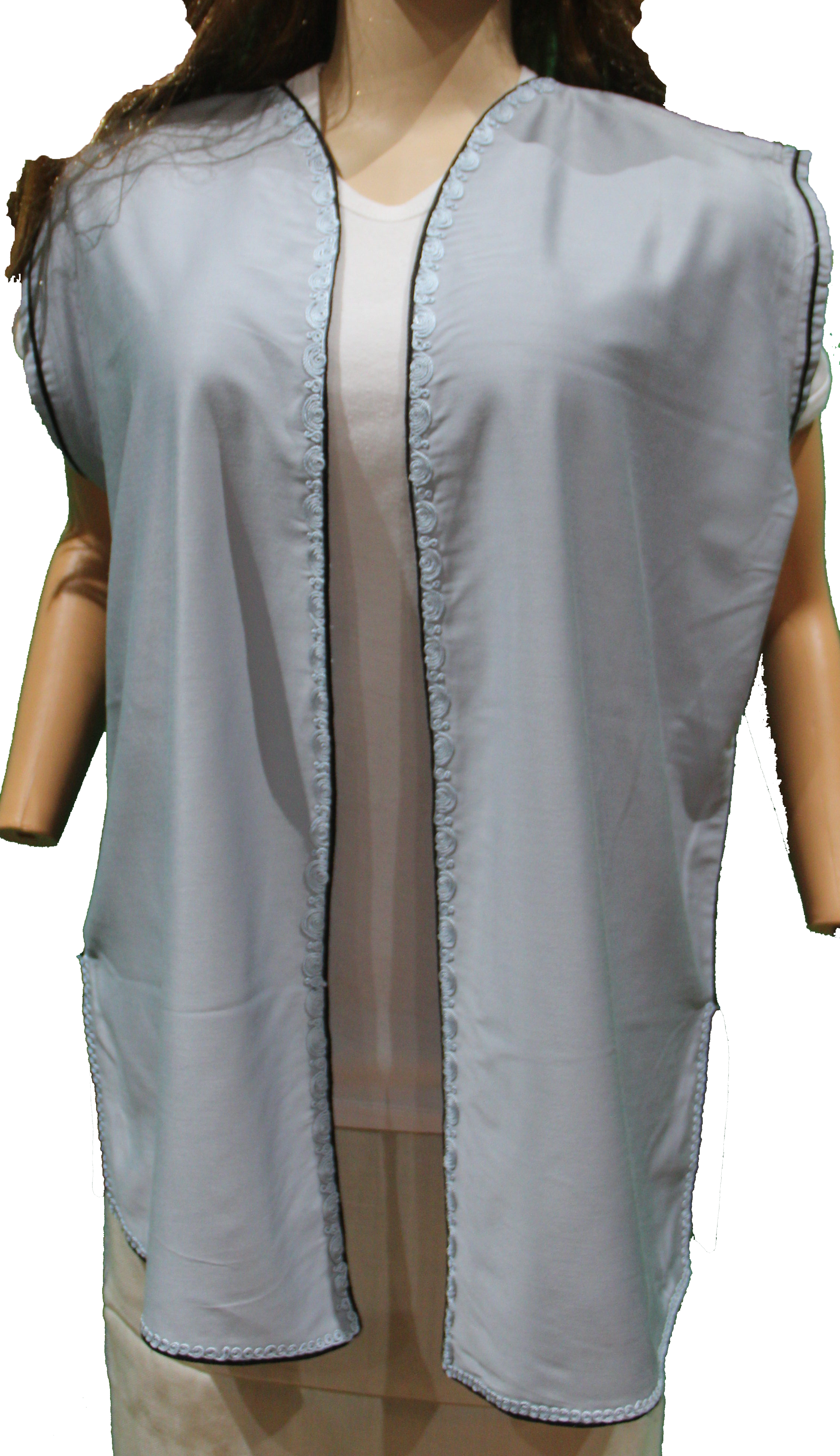 Gilet Gris perle Sans Manches