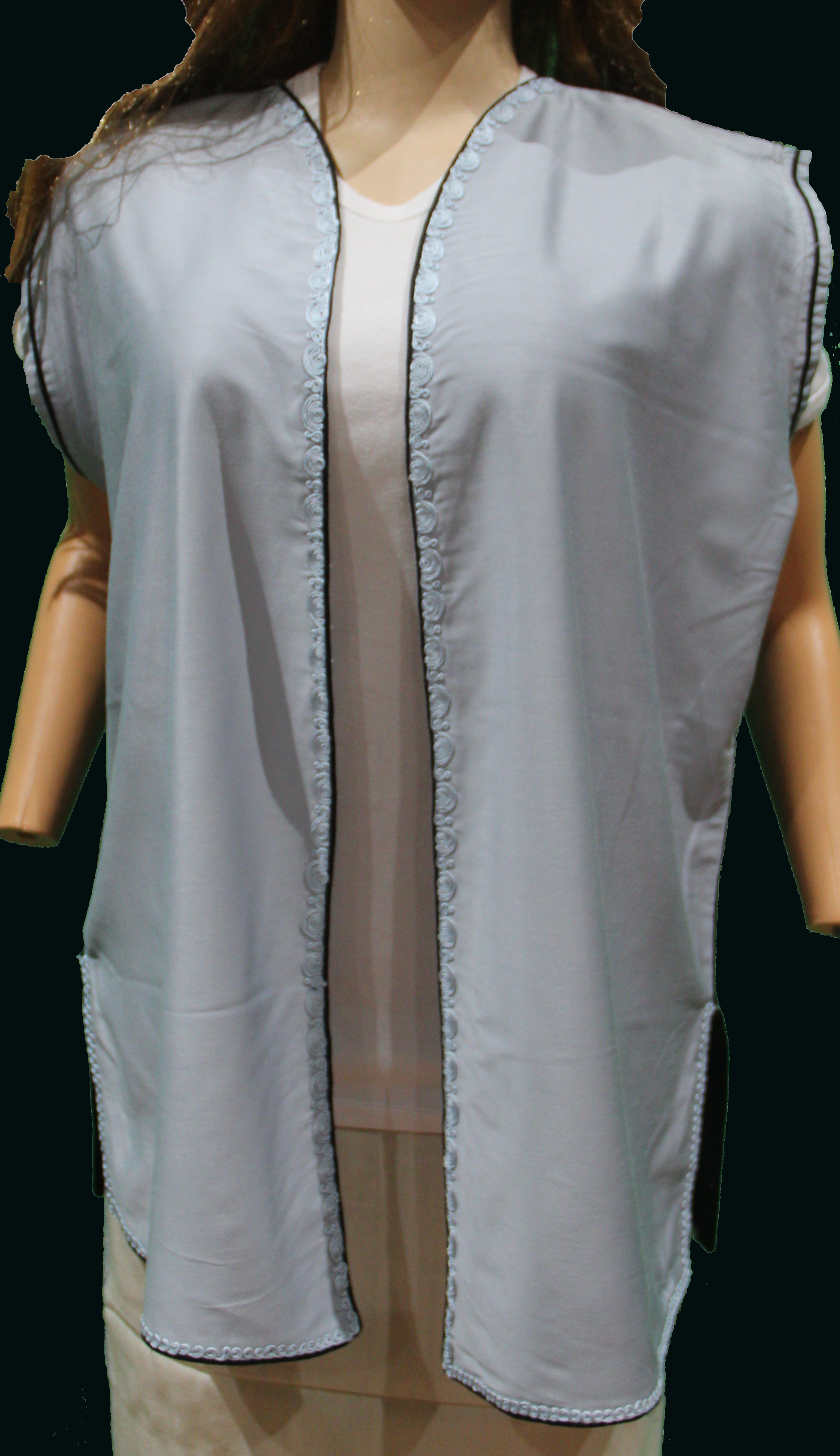 Gilet Gris perle Sans Manches