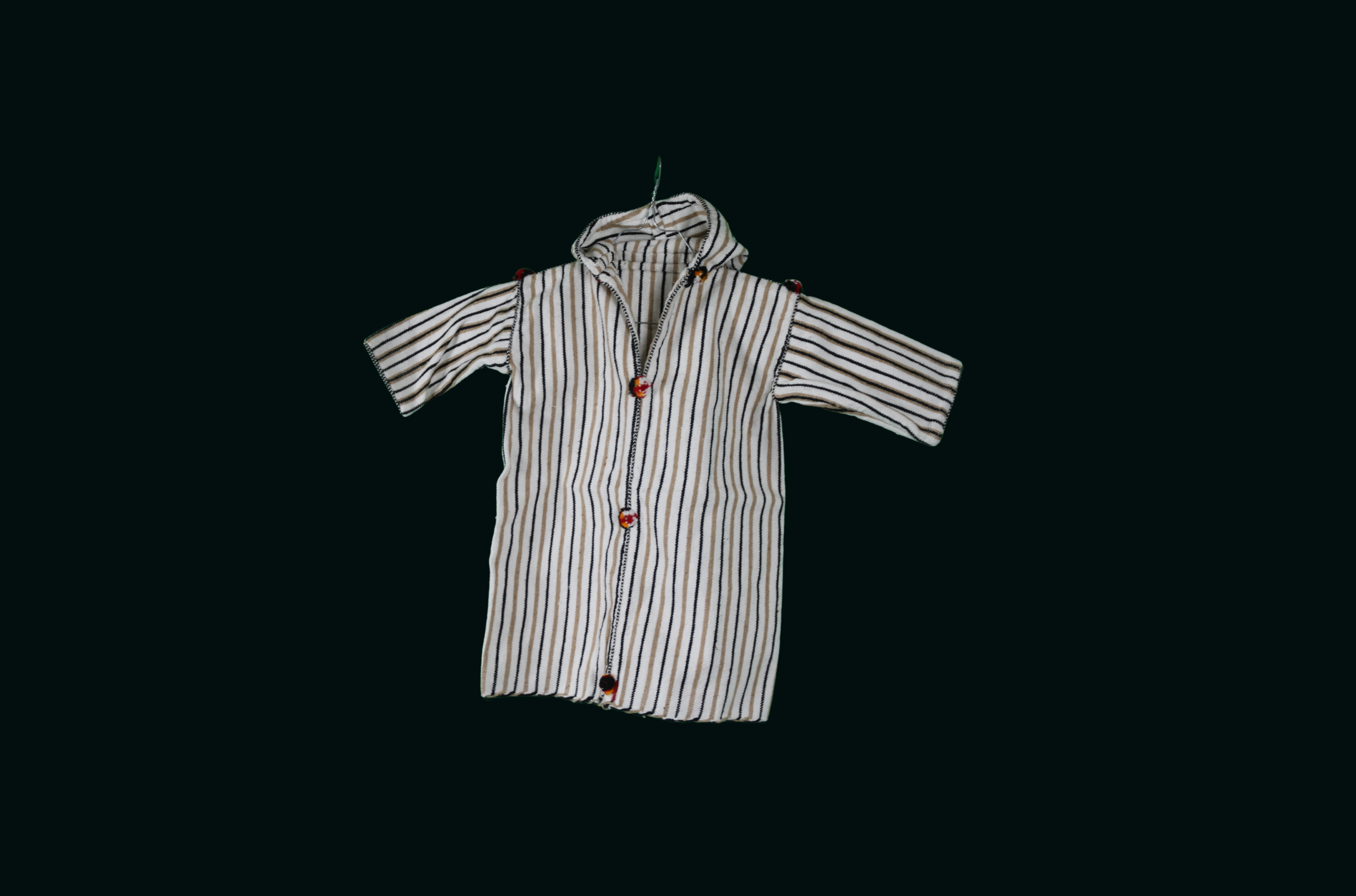 Djellaba enfant à rayures claires