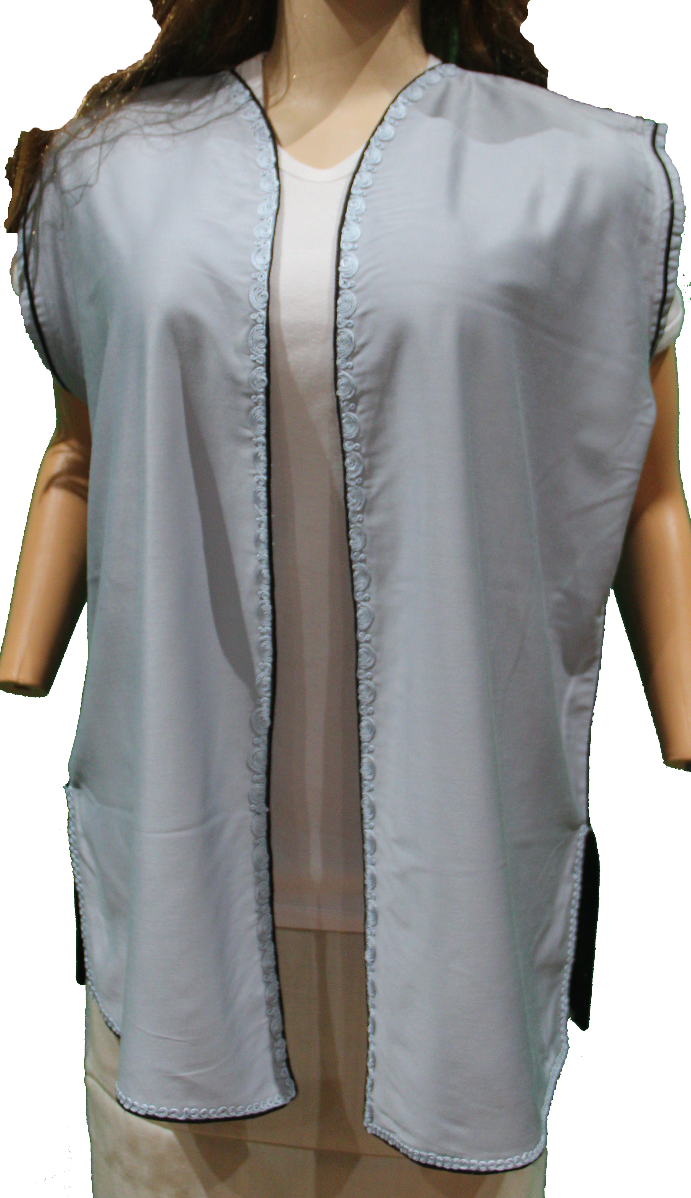 Gilet Gris perle Sans Manches