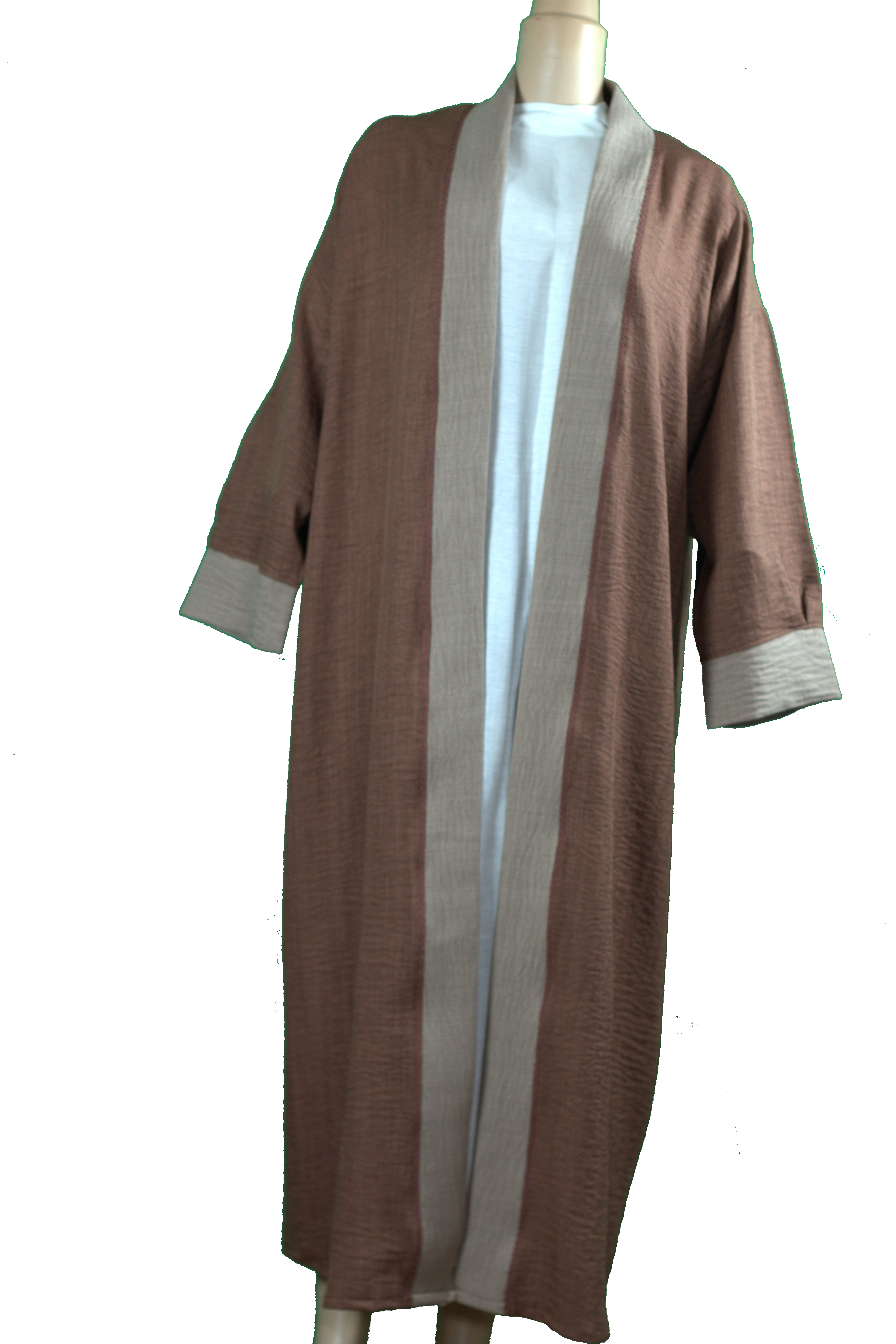 Gandoura Bicolore Marron & Sable