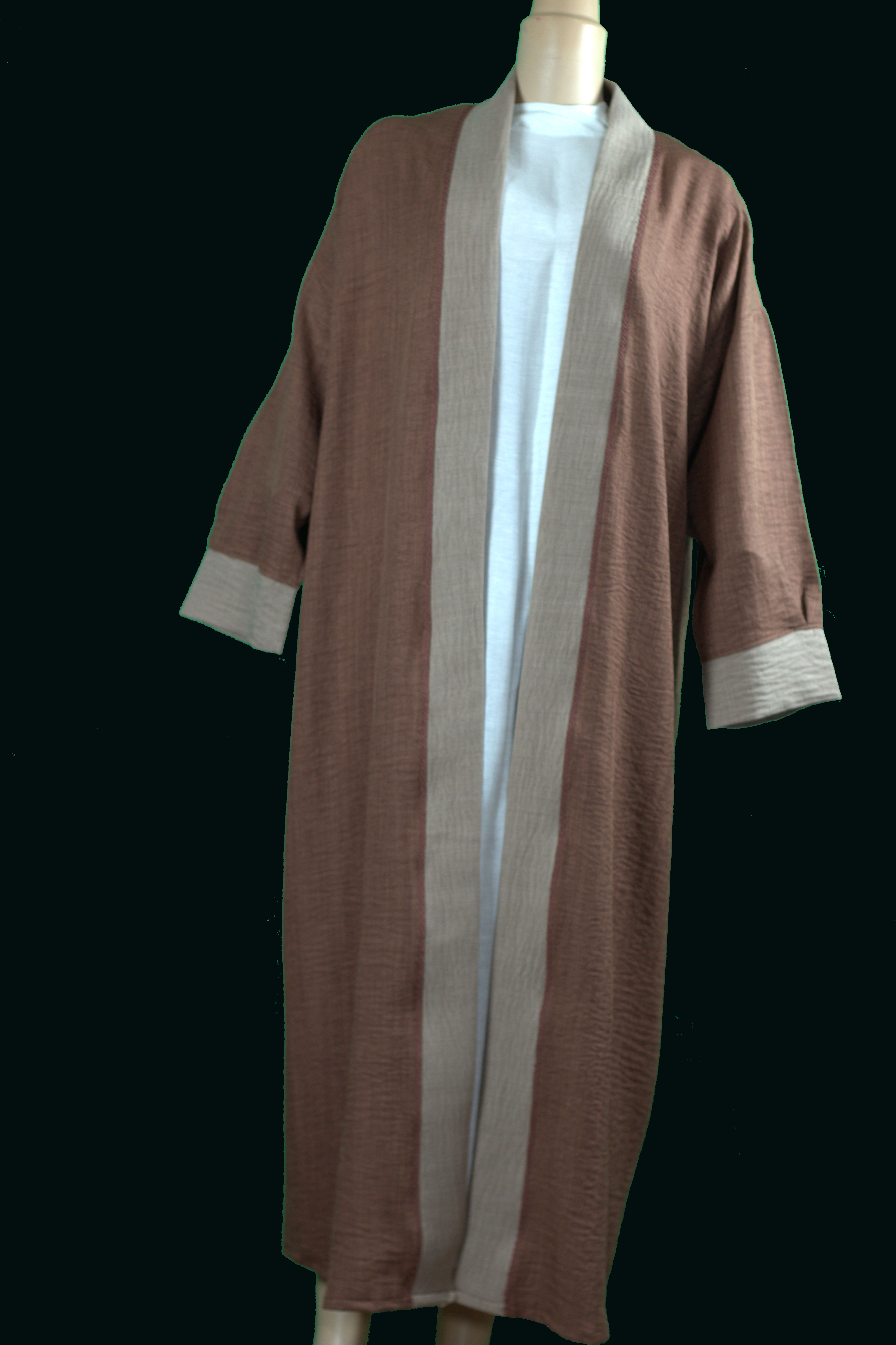 Gandoura Bicolore Marron & Sable