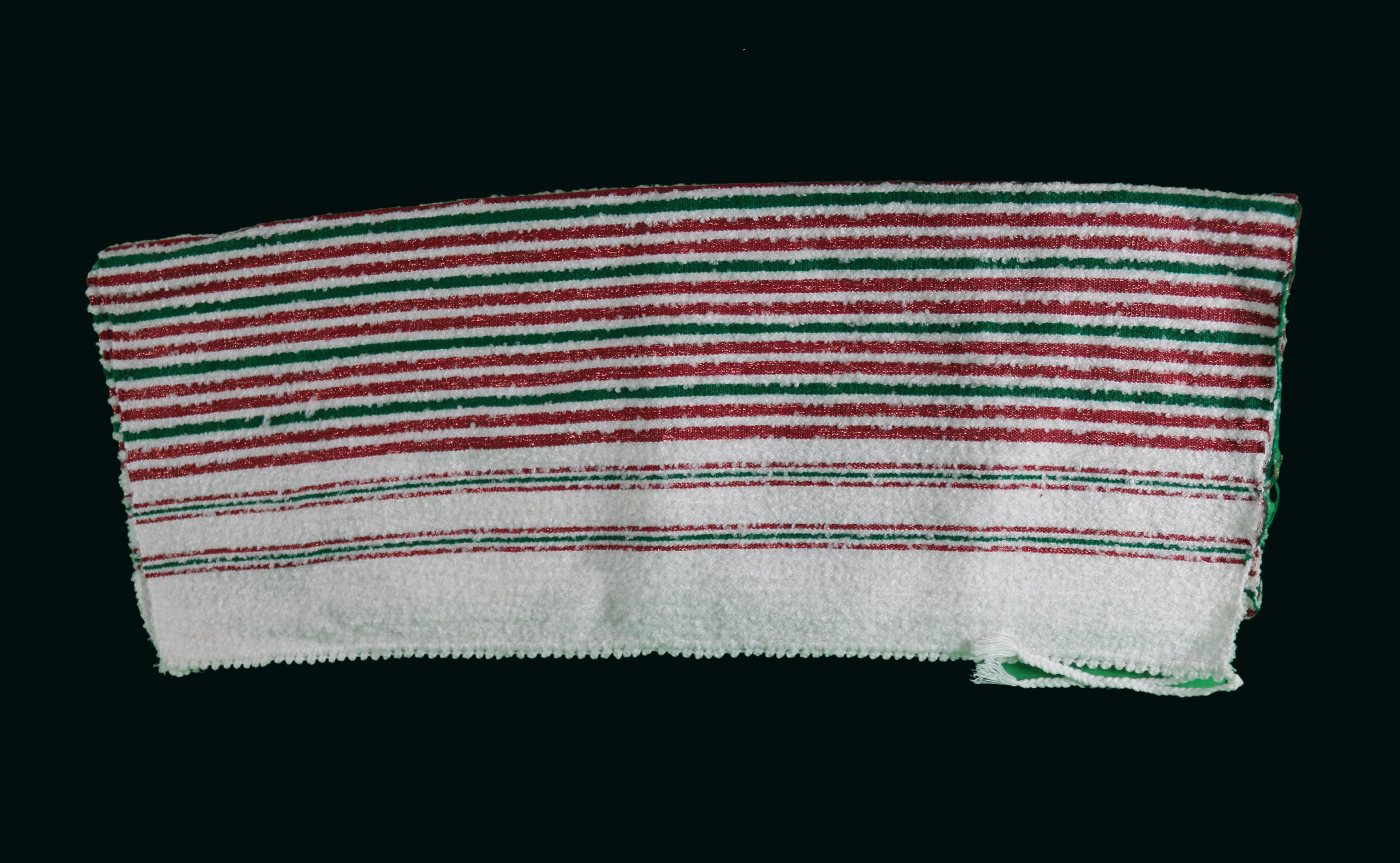 Mendil Rayé Vert, Rouge et Blanc – Style Classique