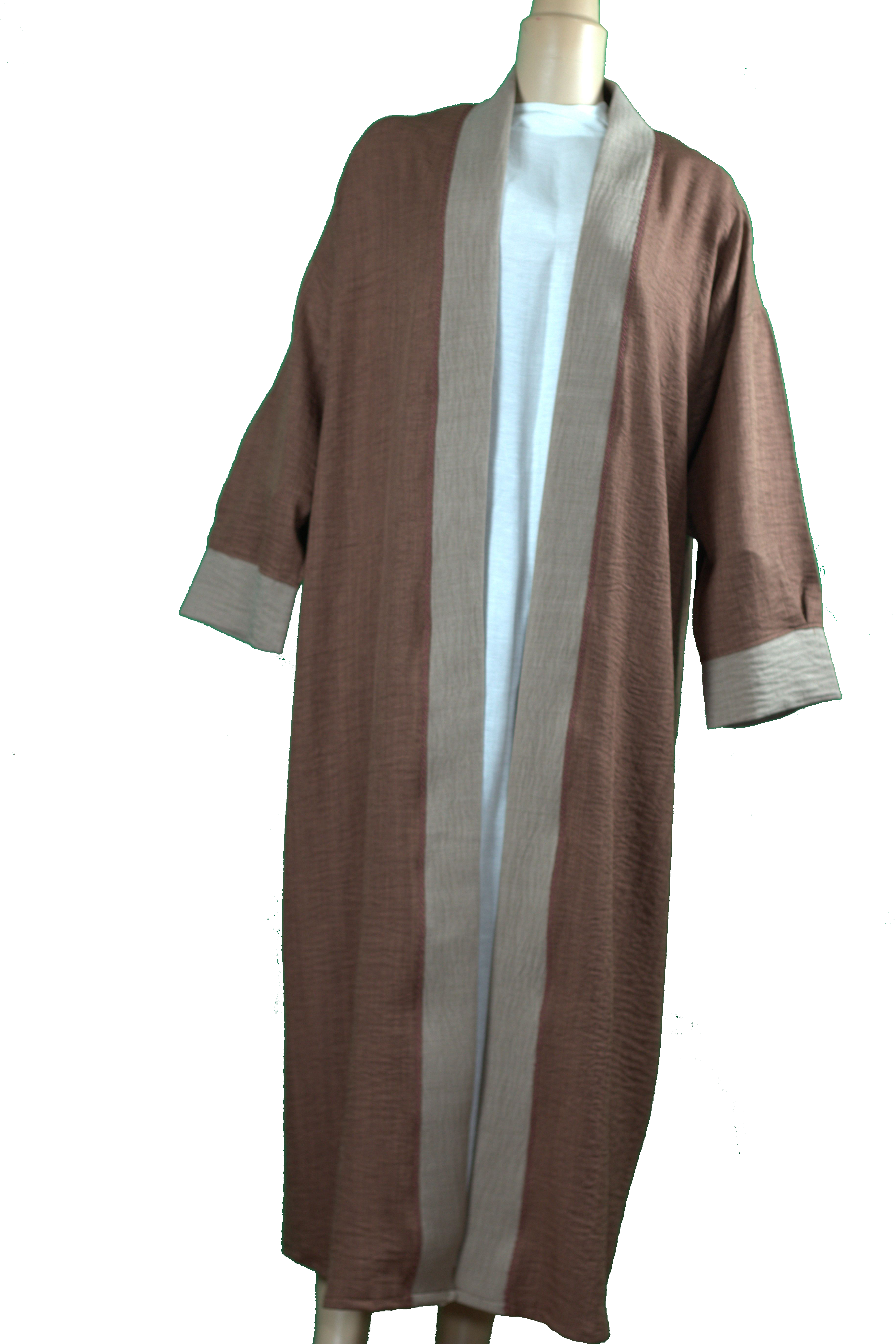 Gandoura Bicolore Marron & Sable