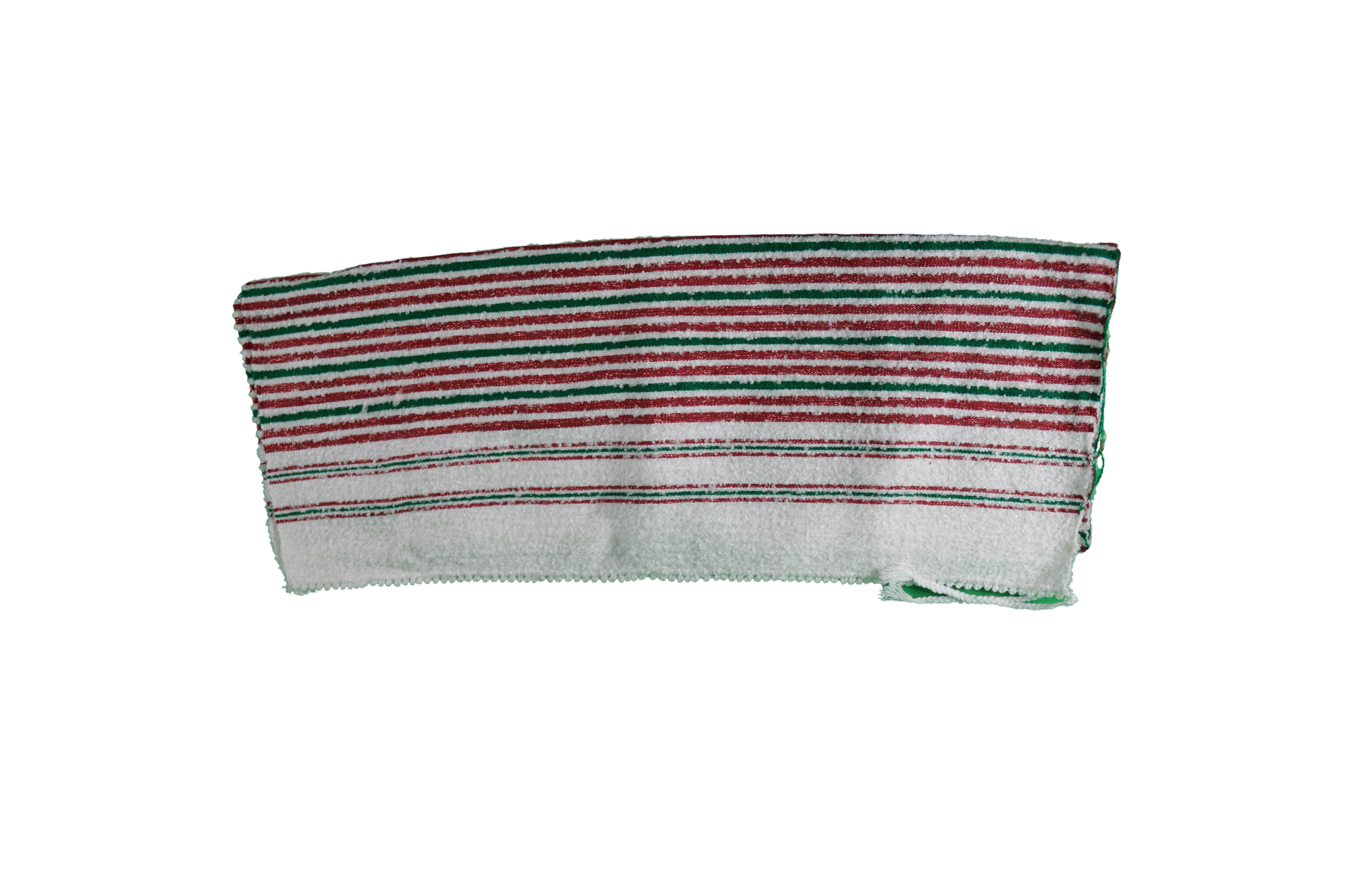 Mendil Rayé Vert, Rouge et Blanc – Style Classique