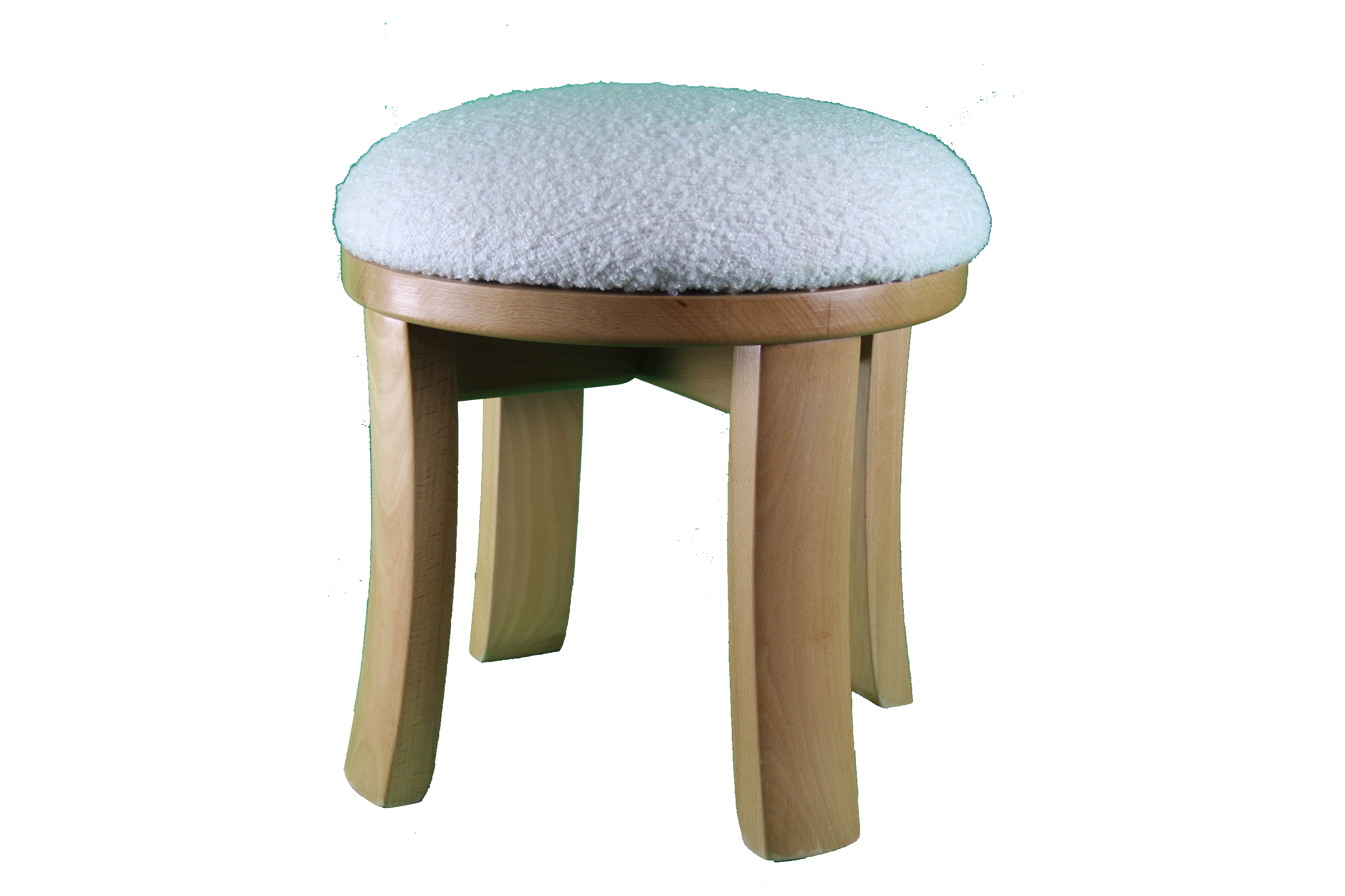 Tabouret haut à pieds arqués – Esprit vintage