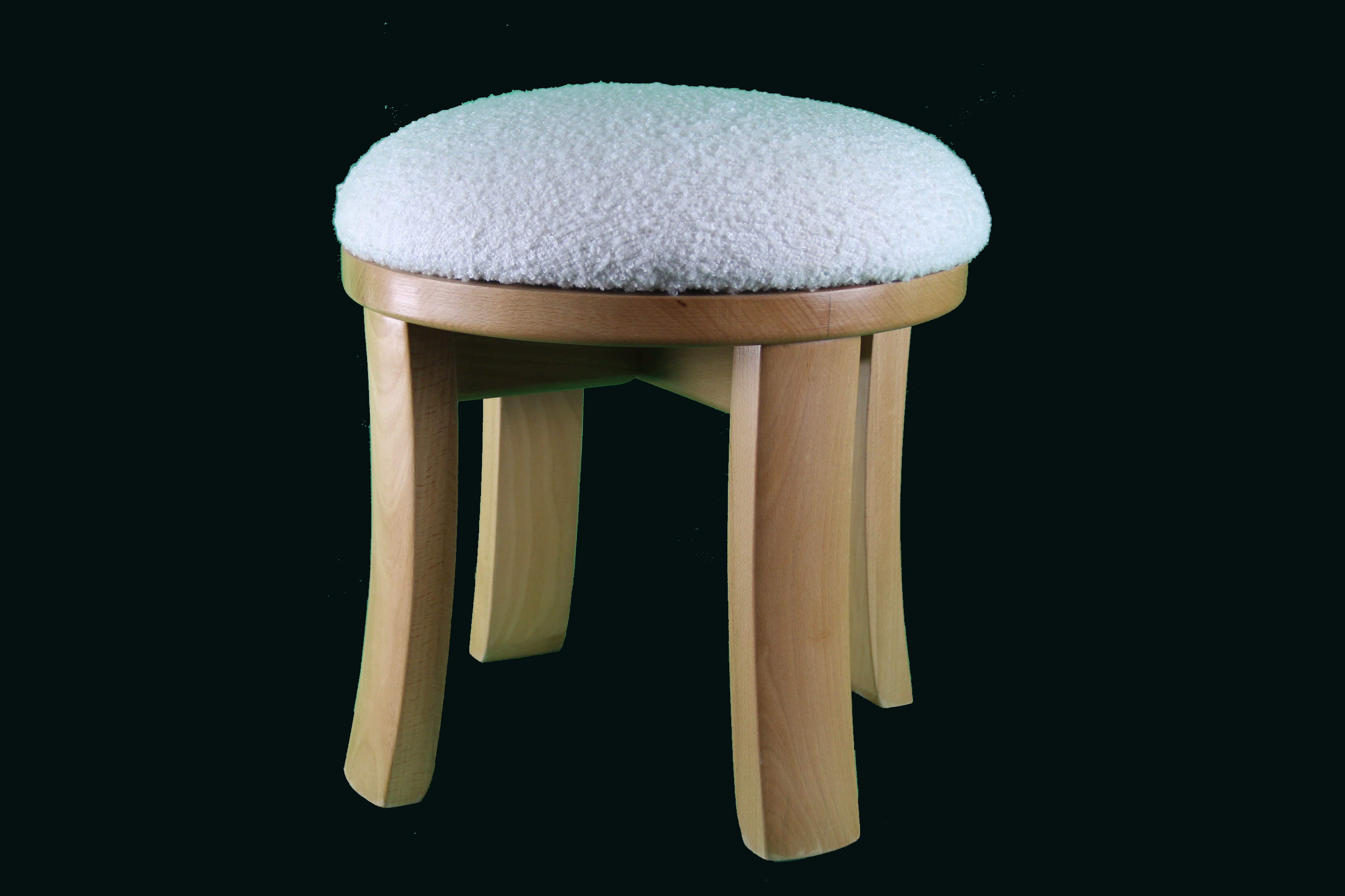 Tabouret haut à pieds arqués – Esprit vintage